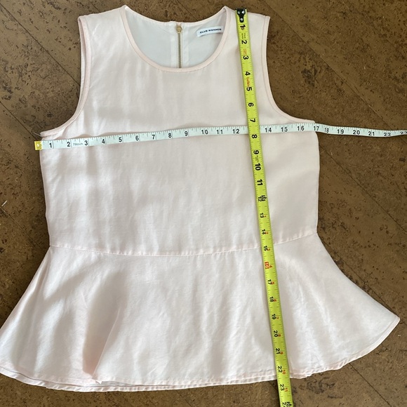 REDUCED! Club Monaco Seymour peplum sleeveless top. Very soft pink! Sz S - Picture 17 of 17